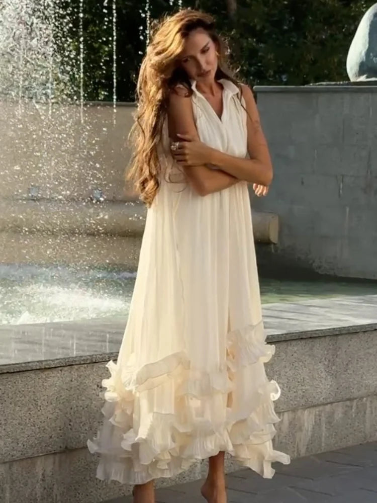 Women's Ruffle Maxi Dress