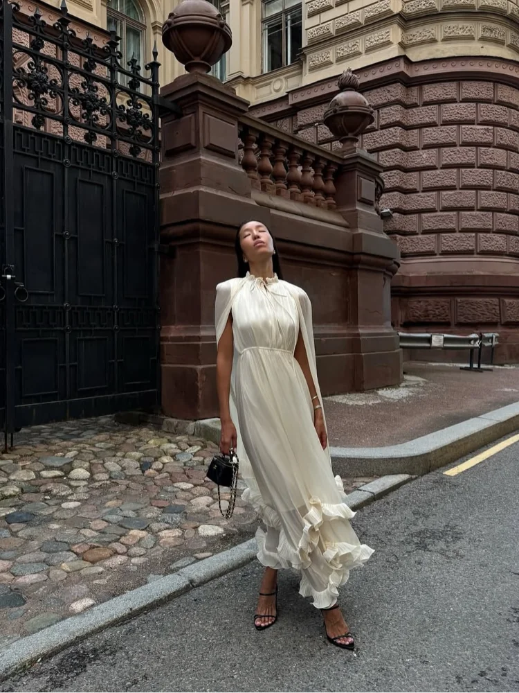 Women's Ruffle Maxi Dress