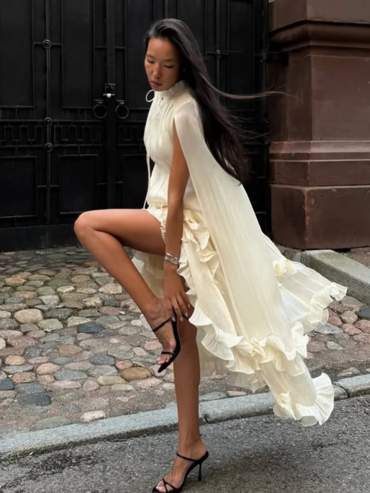 Women's Ruffle Maxi Dress